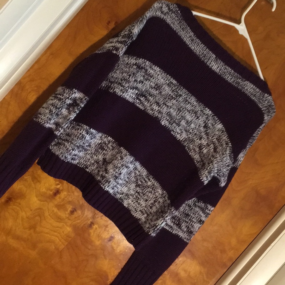 Beautiful Gray and Purple Sweater